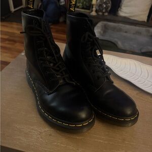 Dr. Martens Black Leather Boots size 8